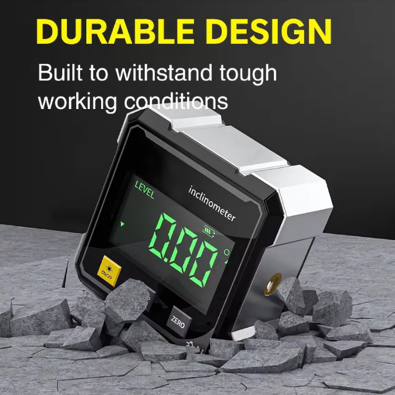 🔧 AnglePro™ – Digitale Hellingsmeter met Magneten & Laserprecisie