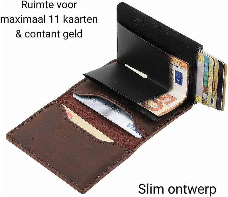 VaultEdge™ – RFID-Blokkerende Slimme Herenportemonnee