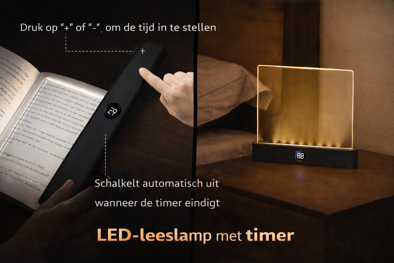 GlowLeaf™ – LED Boeklampje voor Rustig & Comfortabel Lezen