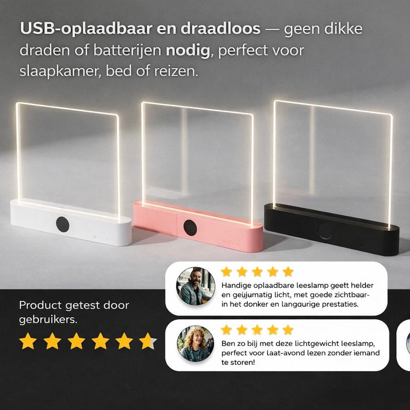 GlowLeaf™ – LED Boeklampje voor Rustig & Comfortabel Lezen