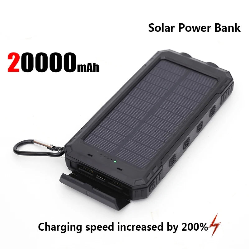 SunCharge™ – Solar Powerbank 50.000mAh met Zaklamp en Compas