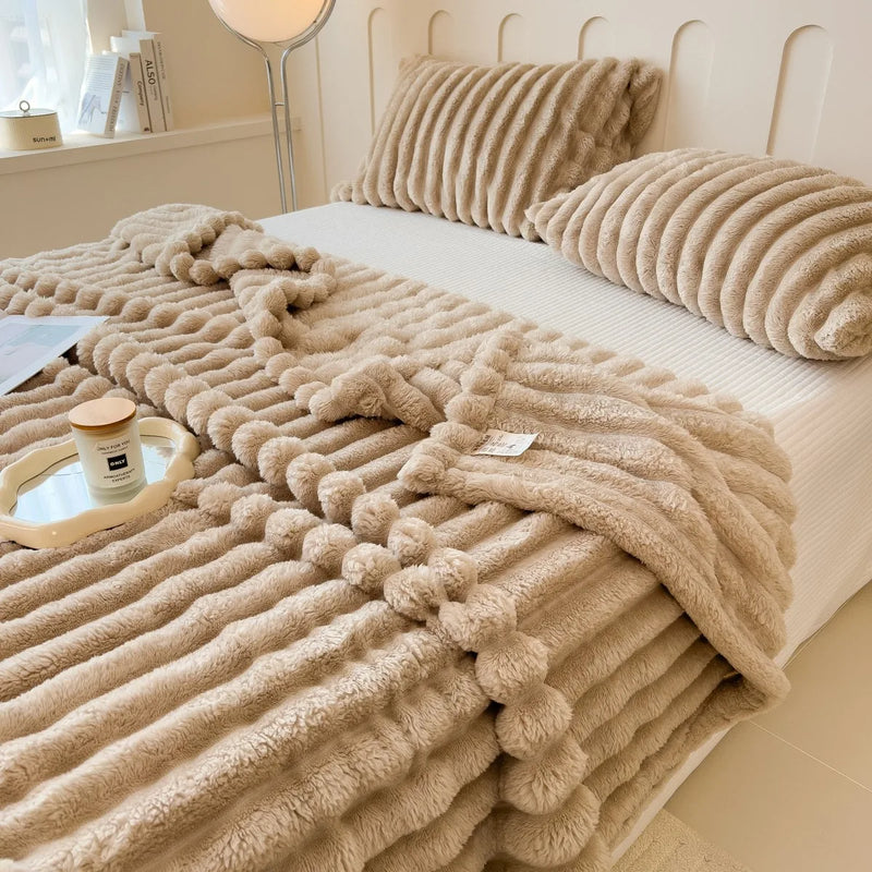 CasaLoom™ – Brede Gestreepte Deken voor Bed & Bank