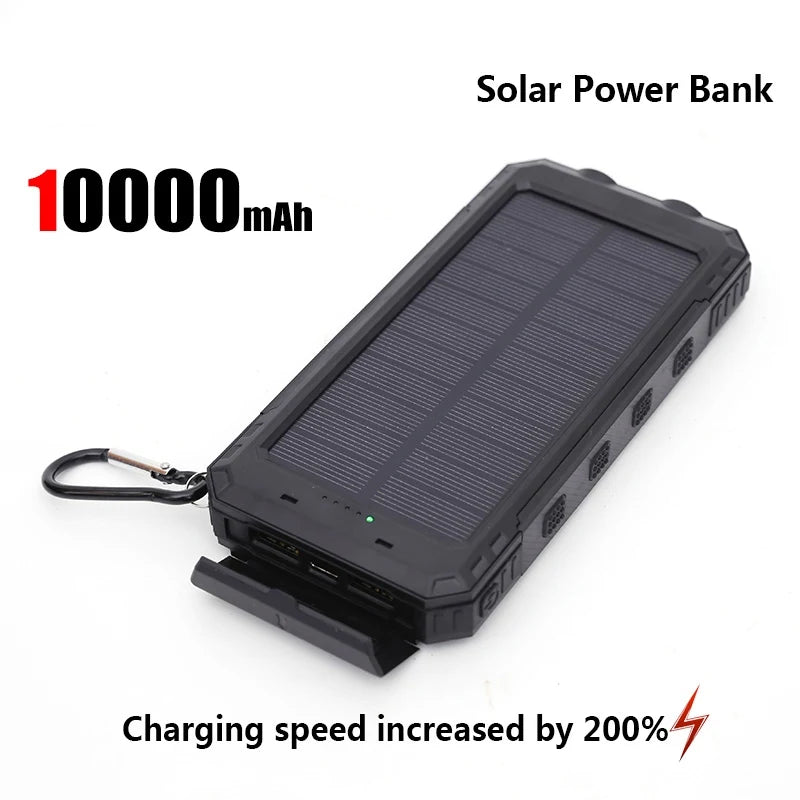 SunCharge™ – Solar Powerbank 50.000mAh met Zaklamp en Compas