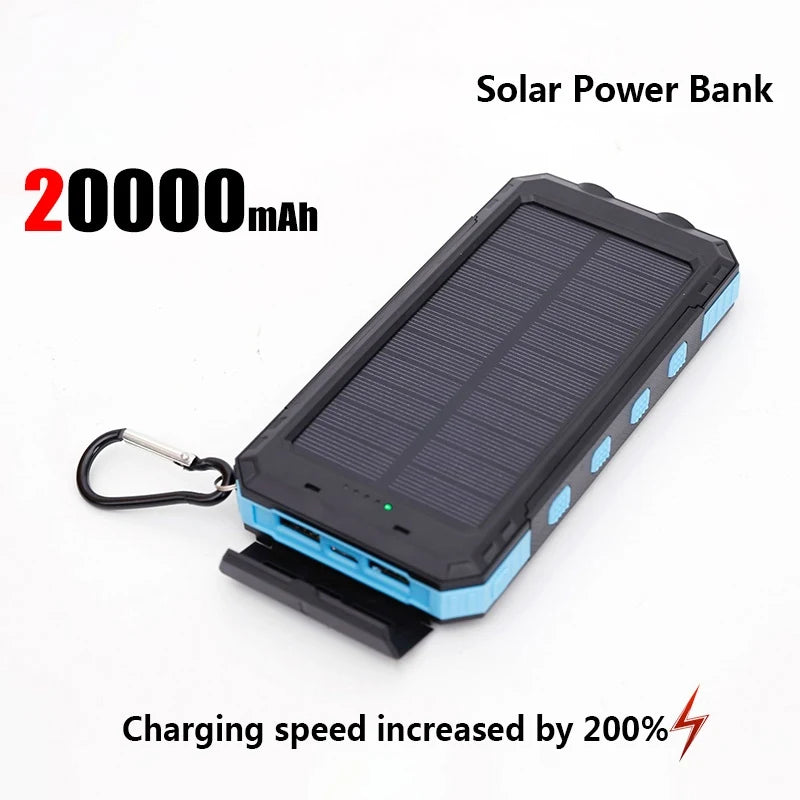 SunCharge™ – Solar Powerbank 50.000mAh met Zaklamp en Compas