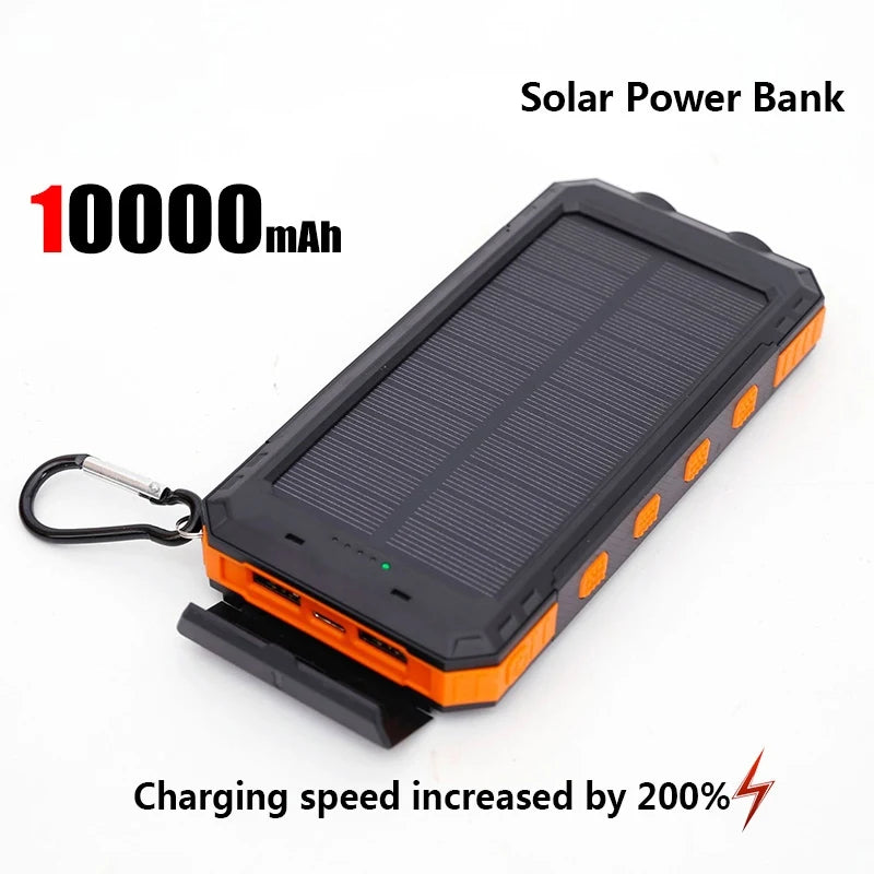 SunCharge™ – Solar Powerbank 50.000mAh met Zaklamp en Compas