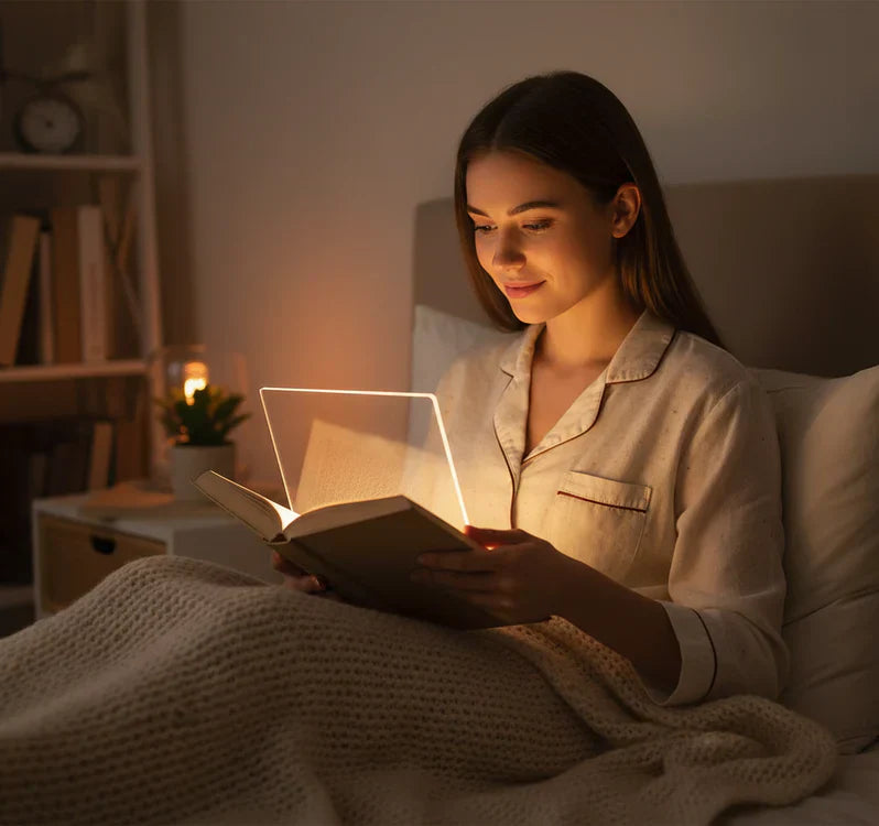 GlowLeaf™ – LED Boeklampje voor Rustig & Comfortabel Lezen