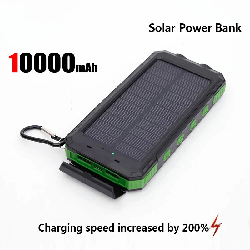 SunCharge™ – Solar Powerbank 50.000mAh met Zaklamp en Compas