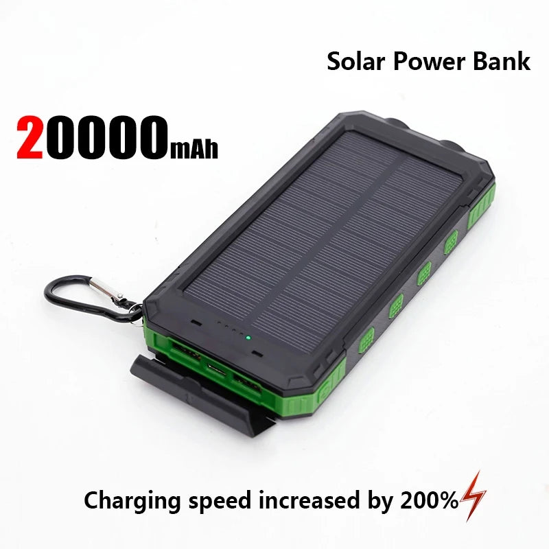 SunCharge™ – Solar Powerbank 50.000mAh met Zaklamp en Compas