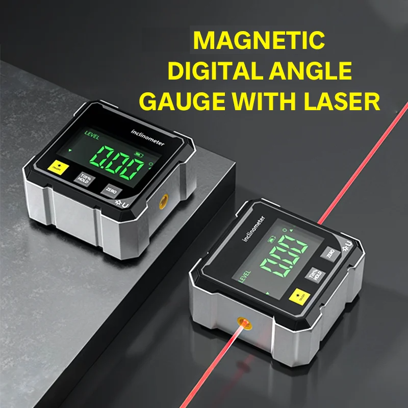 🔧 AnglePro™ – Digitale Hellingsmeter met Magneten & Laserprecisie